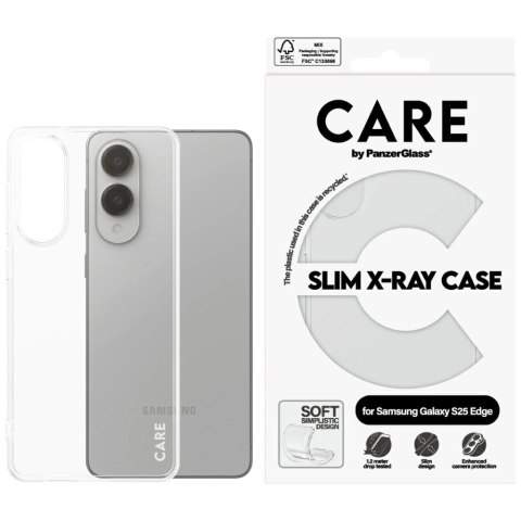 Etui CARE by PanzerGlass Fashion X-Ray na Samsung Galaxy S25 Edge - przezroczyste