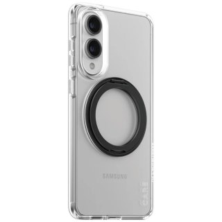 Etui CARE by PanzerGlass Feature Black Kickstand & QI na Samsung Galaxy S25 Edge - przezroczyste