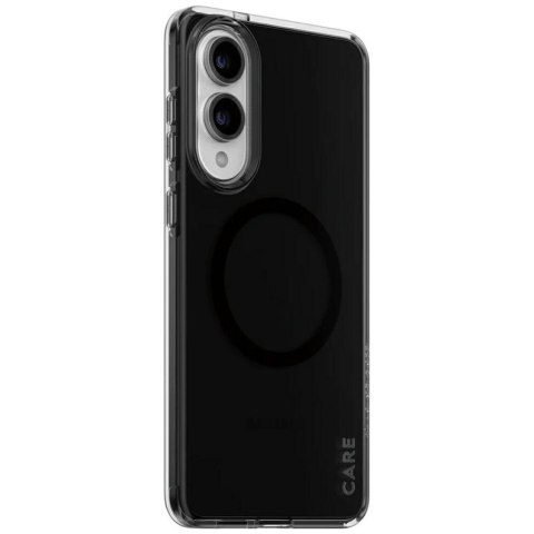 Etui CARE by PanzerGlass Flagship Urban Combat Black QI na Samsung Galaxy S25 Edge - półprzezroczyste