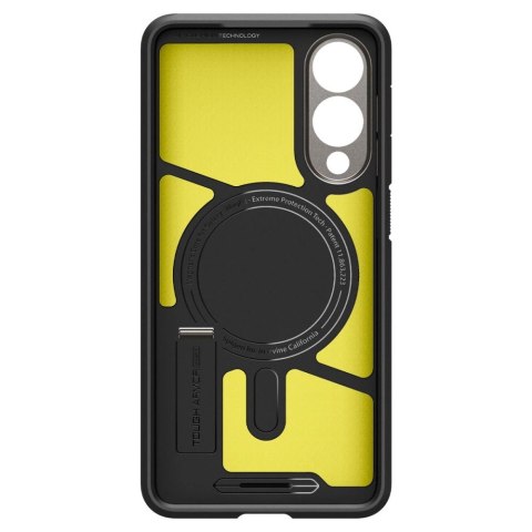 Etui Spigen Tough Armor MagSafe na Samsung Galaxy S25 Edge - szaro-czarne