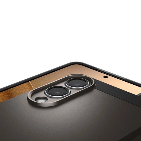 Etui Spigen Tough Armor MagSafe na Samsung Galaxy S25 Edge - szaro-czarne