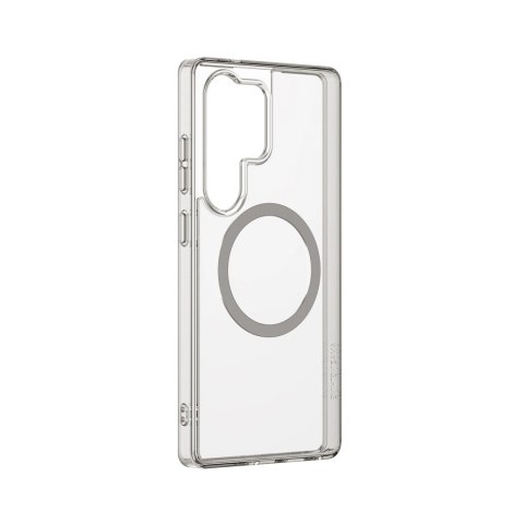 Etui silikonowe AMAZINGTHING Minimal Mag Case z pierścieniem magnetycznym do Samsung Galaxy S25 Ultra - szare