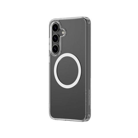 Etui silikonowe AMAZINGTHING Minimal Mag Case z pierścieniem magnetycznym do Samsung Galaxy S25+ - przezroczyste