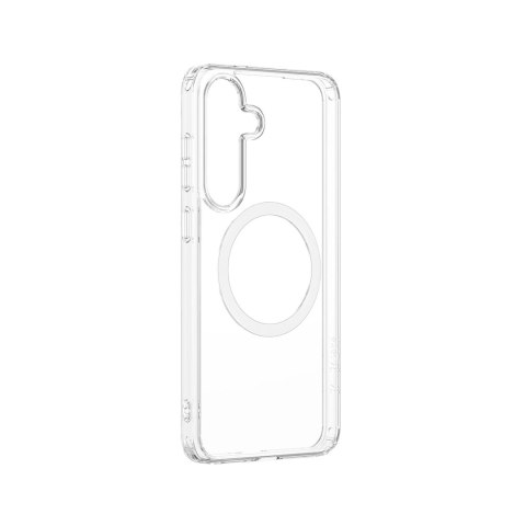 Etui silikonowe AMAZINGTHING Minimal Mag Case z pierścieniem magnetycznym do Samsung Galaxy S25+ - przezroczyste