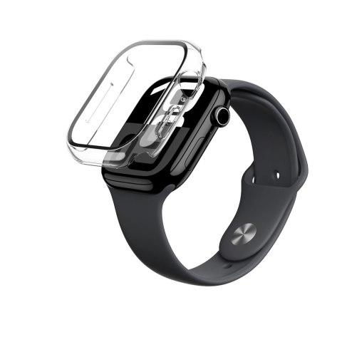 Etui ze szkłem hartowanym AMAZINGTHING Radix Glass do Apple Watch 46mm - przezroczyste