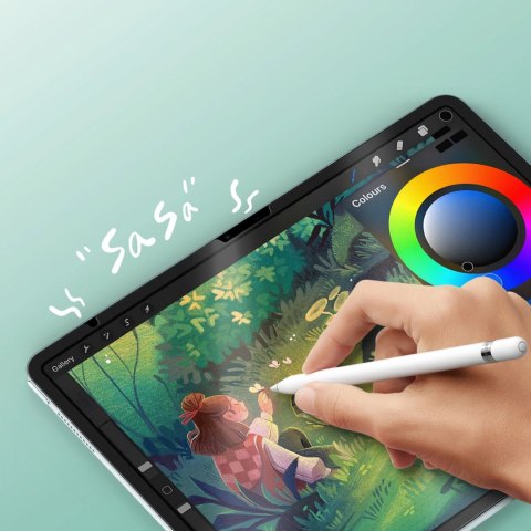 Folia ochronna Dux Ducis Naad Paperlike matowa na iPad Air 13" (2024/2025) - z czarną ramką