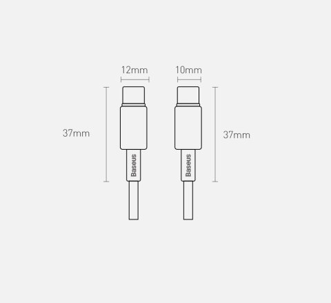 Kabel Baseus CATWJ-A01 USB-C - USB-C PD QC 100W 5A 480Mb/s 2m - czarny