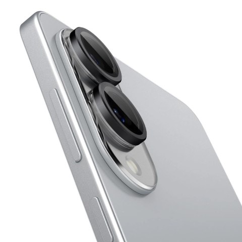 Osłona aparatu Spigen Optik Pro GLAS.TR "Ez Fit" 2-pack na Samsung Galaxy S25 Edge - czarna