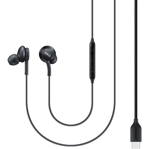 Słuchawki przewodowe Samsung EO-IC100BBE USB-C Stereo Hi-Fi (OOB Bulk - opakowanie zastępcze) - czarne