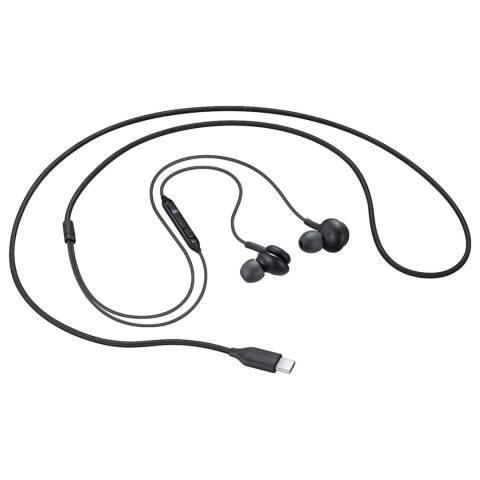 Słuchawki przewodowe Samsung EO-IC100BBE USB-C Stereo Hi-Fi (OOB Bulk - opakowanie zastępcze) - czarne