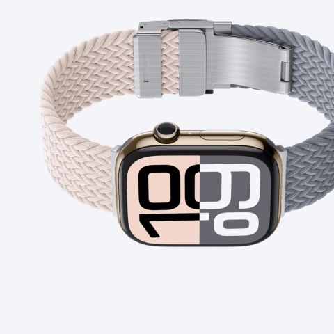 Zestaw 2 pasków AMAZINGTHING Blend Band do Apple Watch 42mm - różowo-szary / różowy