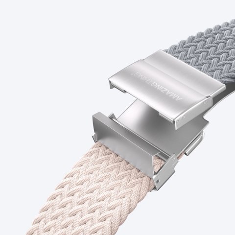 Zestaw 2 pasków AMAZINGTHING Blend Band do Apple Watch 45 / 46 / 49 mm - różowo-szary / różowy