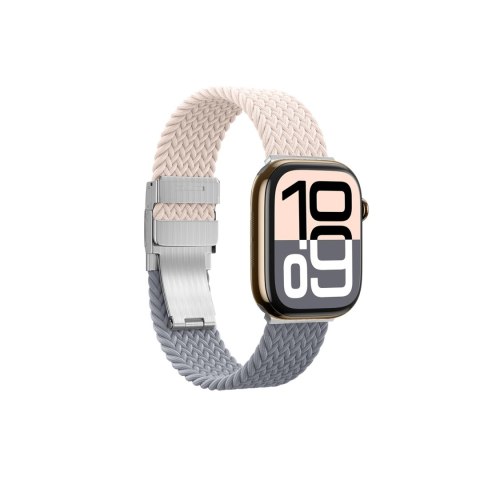 Zestaw 2 pasków AMAZINGTHING Blend Band do Apple Watch 45 / 46 / 49 mm - różowo-szary / różowy