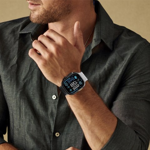 Zestaw 2 pasków AMAZINGTHING Blend Band do Apple Watch 45 / 46 / 49 mm - szaro-czarny / szary