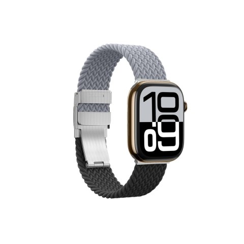 Zestaw 2 pasków AMAZINGTHING Blend Band do Apple Watch 45 / 46 / 49 mm - szaro-czarny / szary