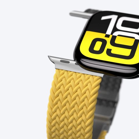 Zestaw 2 pasków AMAZINGTHING Blend Band do Apple Watch 45 / 46 / 49 mm - żółto-czarny / czarny