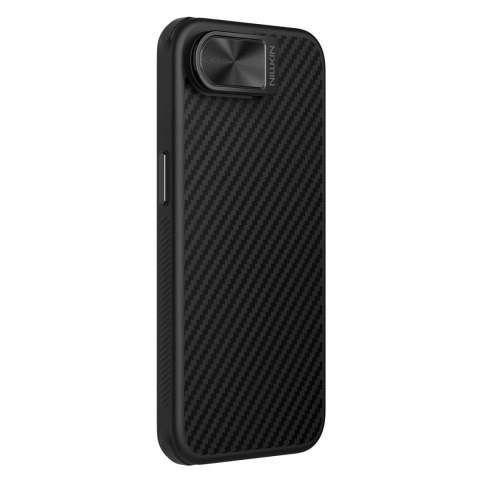 Etui Nillkin CarboProp Magnetic z osłoną na aparat i podstawką na iPhone 16e - czarne