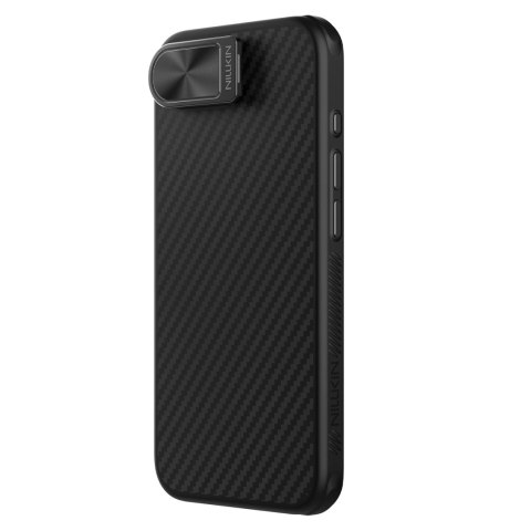 Etui Nillkin CarboProp Magnetic z osłoną na aparat i podstawką na iPhone 16e - czarne