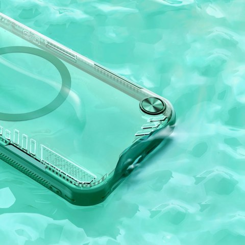 Etui Nillkin Iceblade Prop Magnetic z podstawką na iPhone 16e - zielone