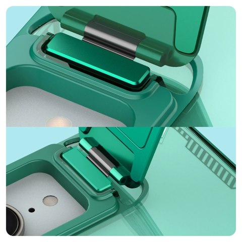 Etui Nillkin Iceblade Prop z osłoną obiektywu i podstawką na iPhone 16e - zielone
