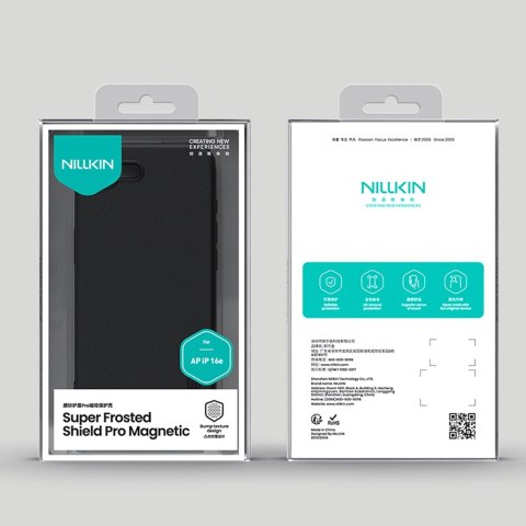 Etui Nillkin Super Frosted Shield Pro Magnetic na iPhone 16e - czarne