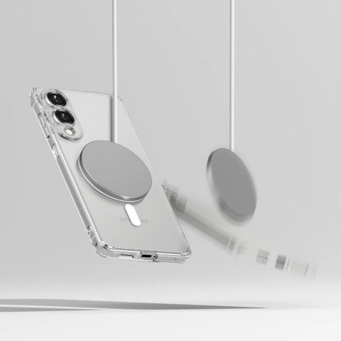 Etui Ringke Fusion Magnetic MagSafe na Samsung Galaxy S25 Edge - przezroczyste