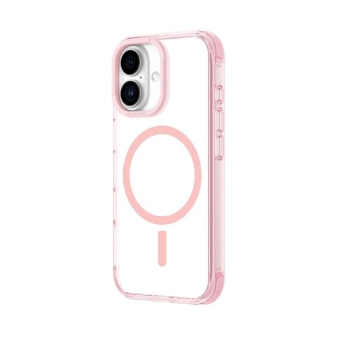 Etui silikonowe AMAZINGTHING Omni Mag Case do iPhone 16 Plus - ciemnoróżowe