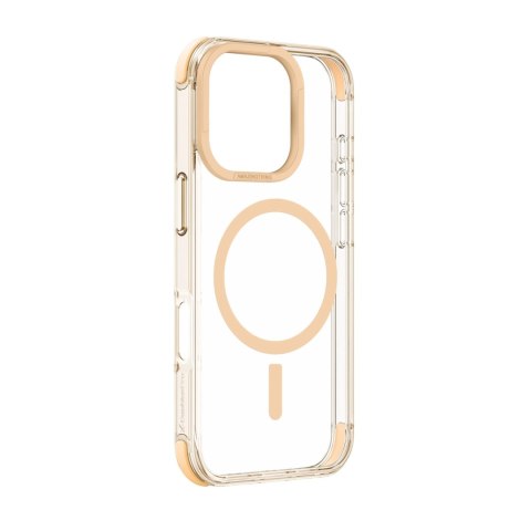 Etui silikonowe AMAZINGTHING Omni Mag Case do iPhone 16 Pro Max - różowe złoto
