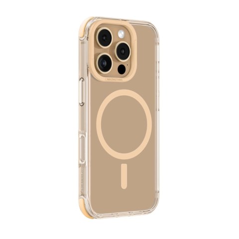 Etui silikonowe AMAZINGTHING Omni Mag Case do iPhone 16 Pro - różowe złoto