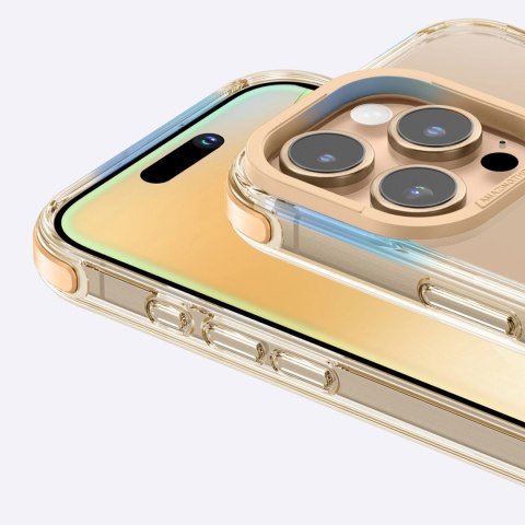 Etui silikonowe AMAZINGTHING Omni Mag Case do iPhone 16 Pro - różowe złoto