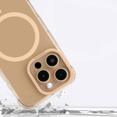 Etui silikonowe AMAZINGTHING Omni Mag Case do iPhone 16 Pro - różowe złoto