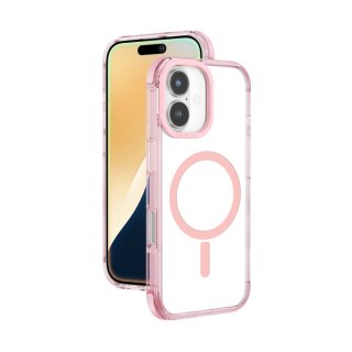 Etui silikonowe AMAZINGTHING Omni Mag Case do iPhone 16 - ciemnoróżowe