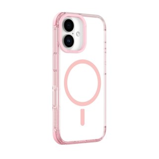 Etui silikonowe AMAZINGTHING Omni Mag Case do iPhone 16 - ciemnoróżowe