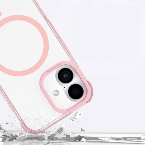 Etui silikonowe AMAZINGTHING Omni Mag Case do iPhone 16 - ciemnoróżowe