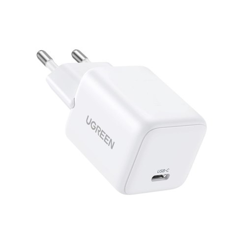 Ładowarka sieciowa Ugreen X513 30W GaN 1x USB-C + kabel USB-C 1m - biała