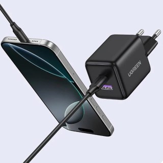 Ładowarka sieciowa Ugreen X516 30W GaN 1x USB-A 1x USB-C - szara