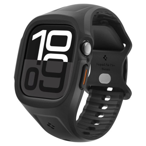 Pasek Spigen Liquid Air Pro na Apple Watch 46 mm - czarny mat