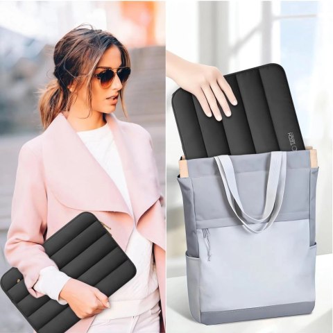 Torba Tech-Protett Fluffy na laptopa 13-14 - czarna