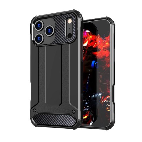 Etui Hybrid Armor na iPhone 17 Pro pancerne - czarne