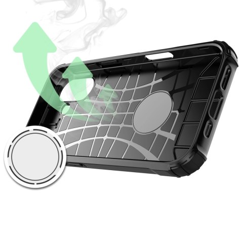 Etui Hybrid Armor na iPhone 17 pancerne - czarne
