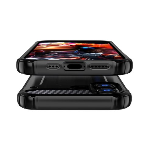 Etui Hybrid Armor na iPhone 17 pancerne - czarne