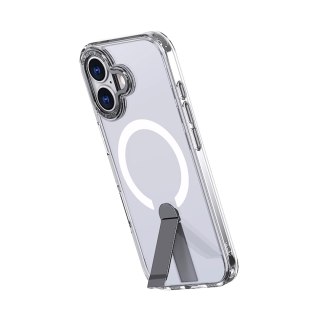 Etui Hybrid Armor X na iPhone 17 z podstawką kompatybilne z MagSafe - przezroczyste