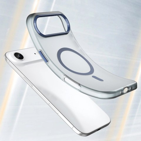 Etui Magnetic Abrasive na iPhone 17 Air kompatybilne z MagSafe - matowe niebieskie