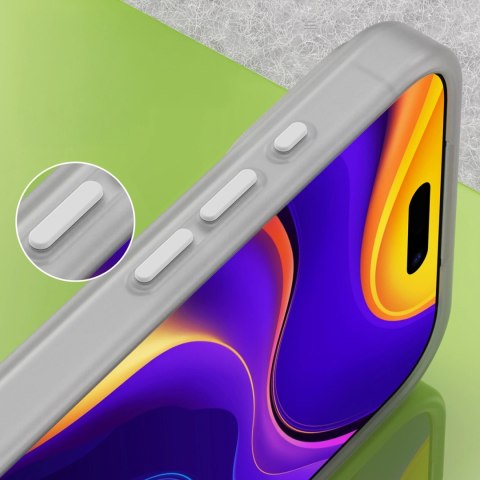 Etui Magnetic Abrasive na iPhone 17 Pro Max kompatybilne z MagSafe - matowe białe