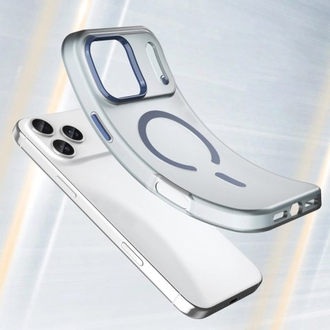 Etui Magnetic Abrasive na iPhone 17 Pro kompatybilne z MagSafe - matowe niebieskie