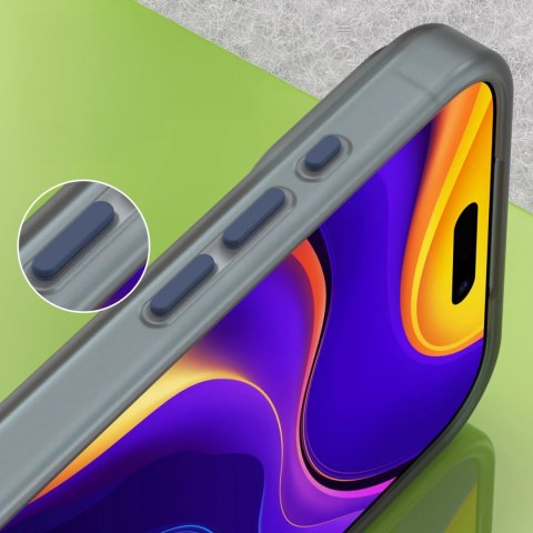 Etui Magnetic Abrasive na iPhone 17 Pro kompatybilne z MagSafe - matowe niebieskie