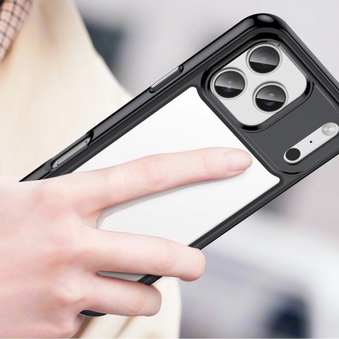 Etui Outer Space na iPhone 17 Pro Max - czarne przezroczyste