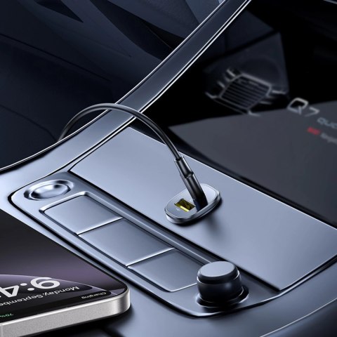 Ładowarka samochodowa Baseus GoTrip USB-C / USB-A 30W - czarna