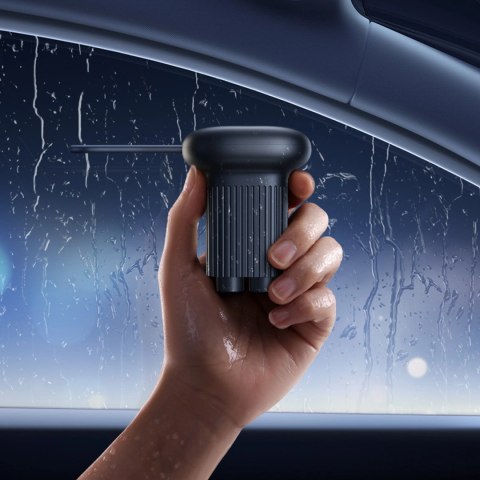 Młotek bezpieczeństwa Baseus GoTrip DT1 zbijak z podwójną głowicą i nożem do pasów - czarny