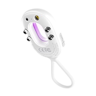 Wykrywacz ukrytych kamer Baseus Heyo Series II z alarmem i mini latarką + kabel Baseus Simple USB-A - USB-C - biały
